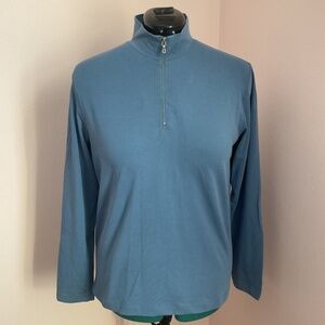 Lands’ End Quarter Zip Longsleeve Knit Top